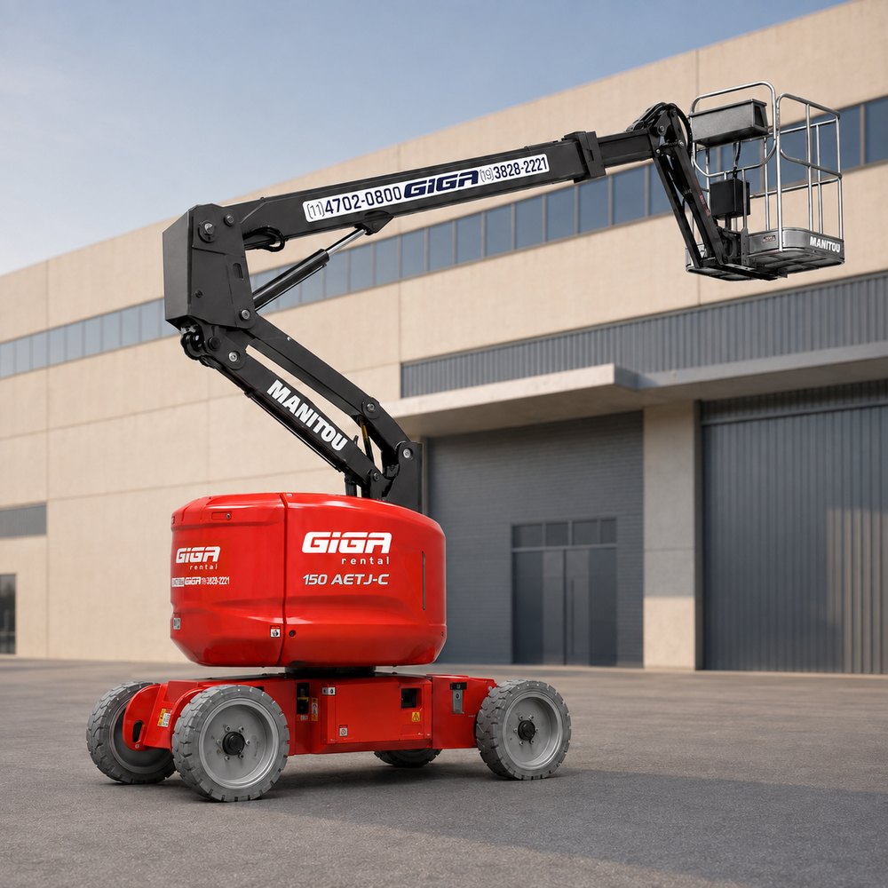 Plataforma articulada Manitou 150AETJC da frota GIGA RENTAL