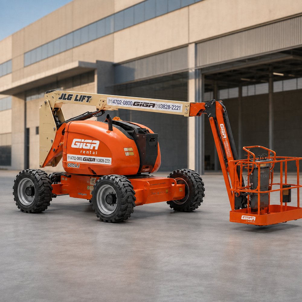 Plataforma articulada JLG 600AJ da frota GIGA RENTAL