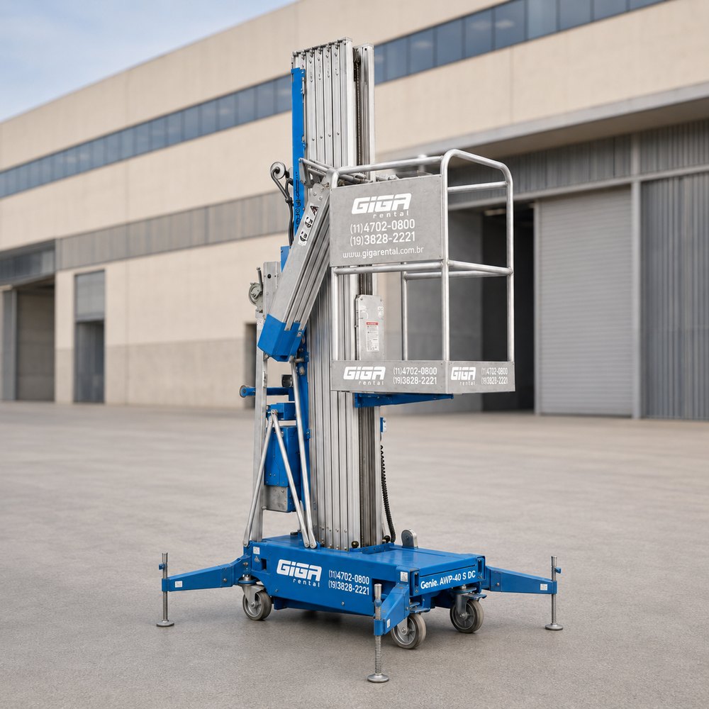 Plataforma individual Genie AWP40S da frota GIGA RENTAL