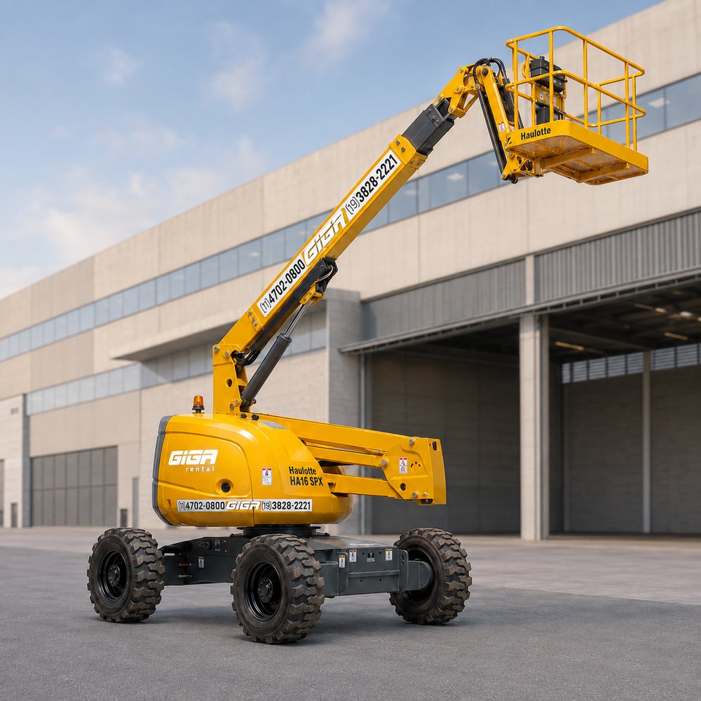 Plataforma articulada Haulotte HA16SPX da frota GIGA RENTAL