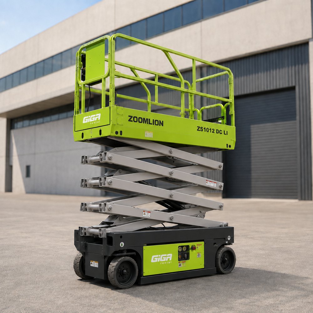 Plataforma tesoura Zoomlion ZS1012 DC LI da frota GIGA RENTAL